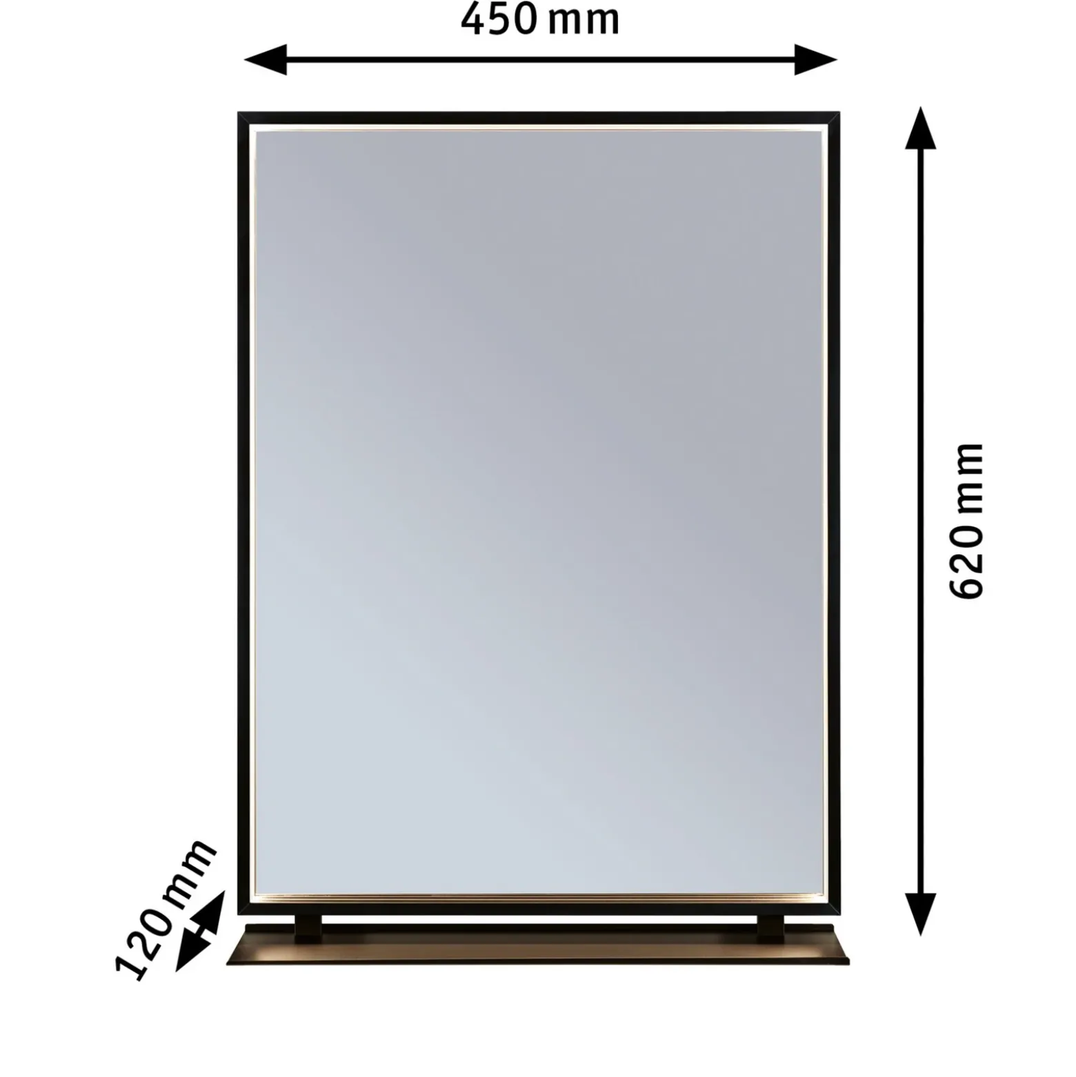 Espejo de pared LED Paulmann Miro CCT 62x45 Backlight