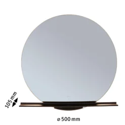 Espejo de pared LED Paulmann Miro CCT Ø50 cm con retroiluminación