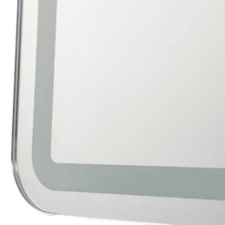 Espejo LED Lucande Celestiel, angular, calefactable, CCT, 70 cm
