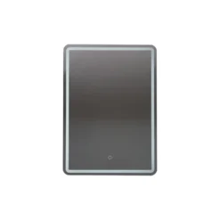 Espejo LED Lucande Celestiel, angular, calefactable, CCT, 70 cm