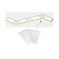 Esq. int. para perfil Delta Your LED, juego de 2
