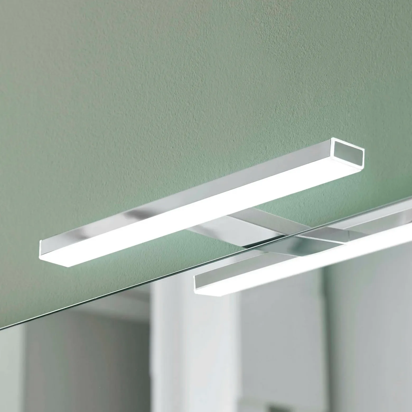 Esther 2 lámpara de espejo LED, cromo, 28 cm