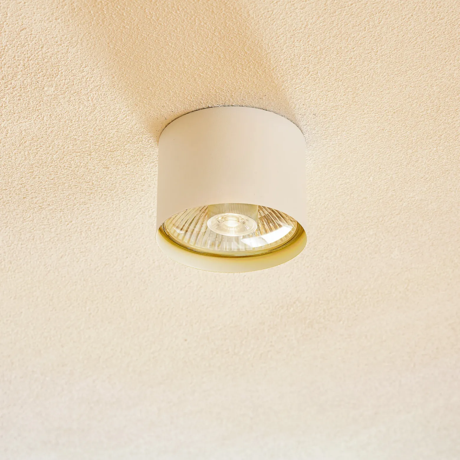 Euluna Chloe downlight empotrable en techo, fijo, blanco