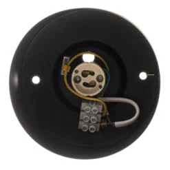 Euluna downlight de techo Chloe, negro, Ø 11,5 cm acero rígido