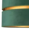 Euluna Duo plafón textil verde/dorado Ø40cm