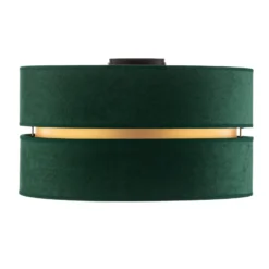 Euluna Duo plafón textil verde/dorado Ø40cm