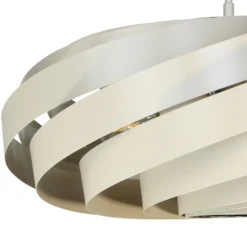Euluna plafón Vento, beige, Ø 60 cm