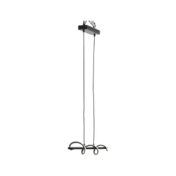 Eunice Lámpara colgante LED, longitud 80 cm, negro, metal