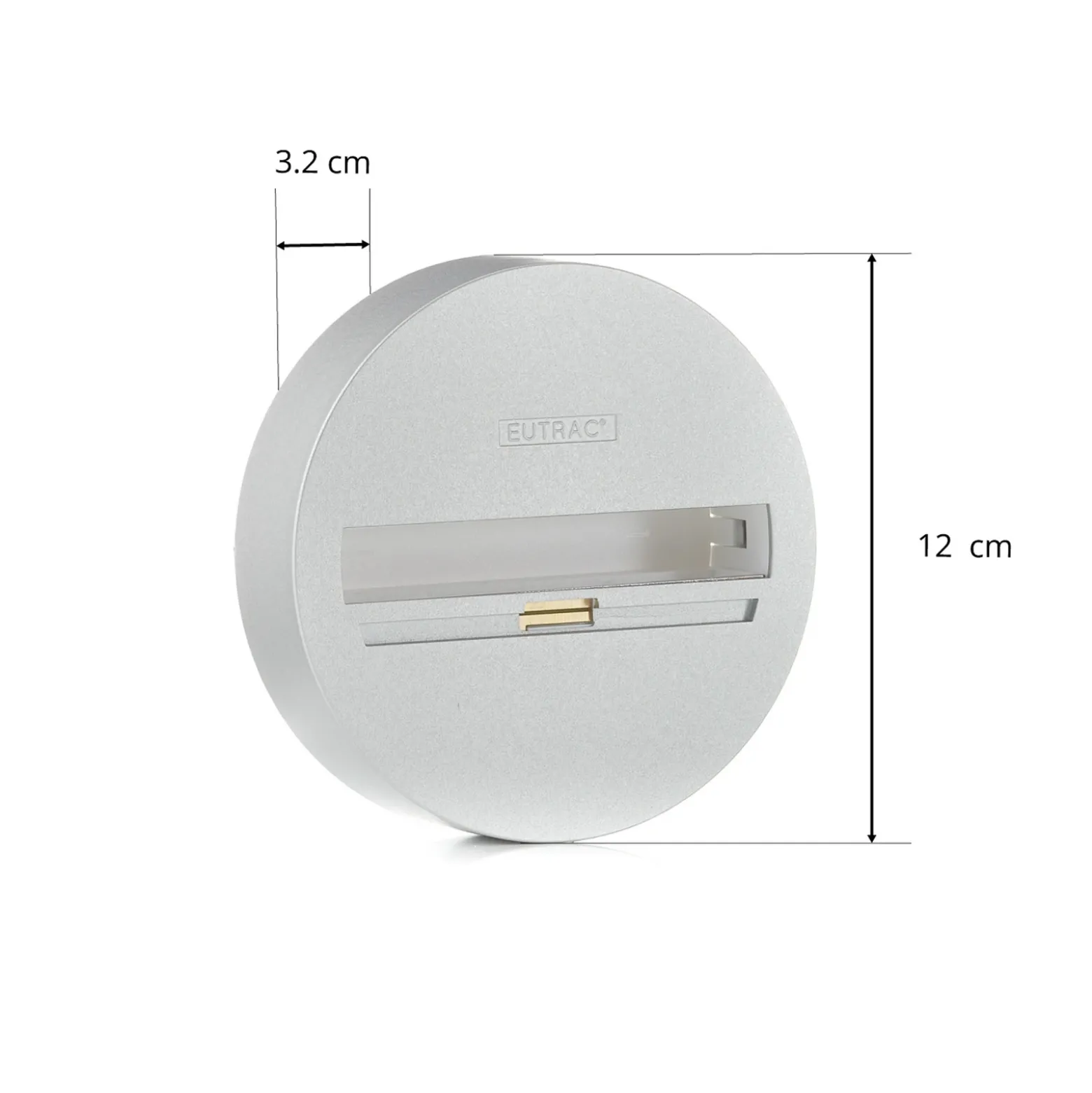 Eutrac Monopoint, montaje en superficie, trifásico, plata