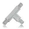 Eutrac T-connector tierra exterior Link, plata
