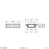 EVN APFLAT3, perfil aluminio en T, 200cm, blanco