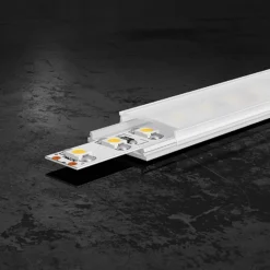 EVN APFLAT4, perfil aluminio, U, 200cm, flexible