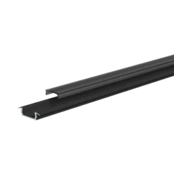 EVN APFLAT3, perfil de aluminio en T, 200cm, negro