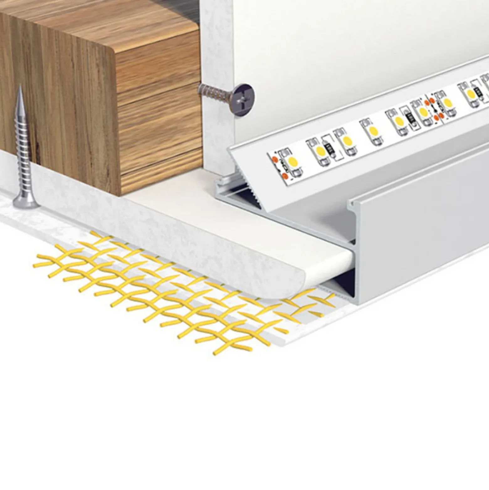 EVN APTBH perfil orientado al techo 100cm aluminio