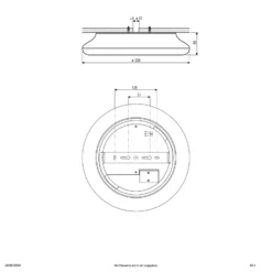 EVN Catino lámpara de techo LED con sensor, 30 cm
