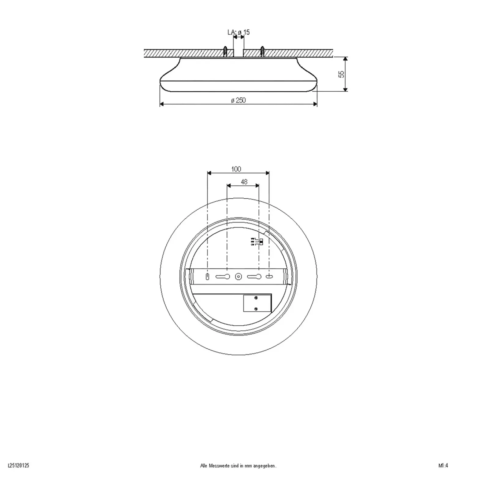 EVN Catino Plafón LED, CCT, 25 cm