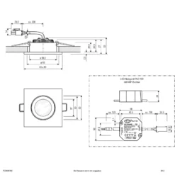 EVN PC20 Instalación angular Dimmer de fase 3000K acero inoxidable