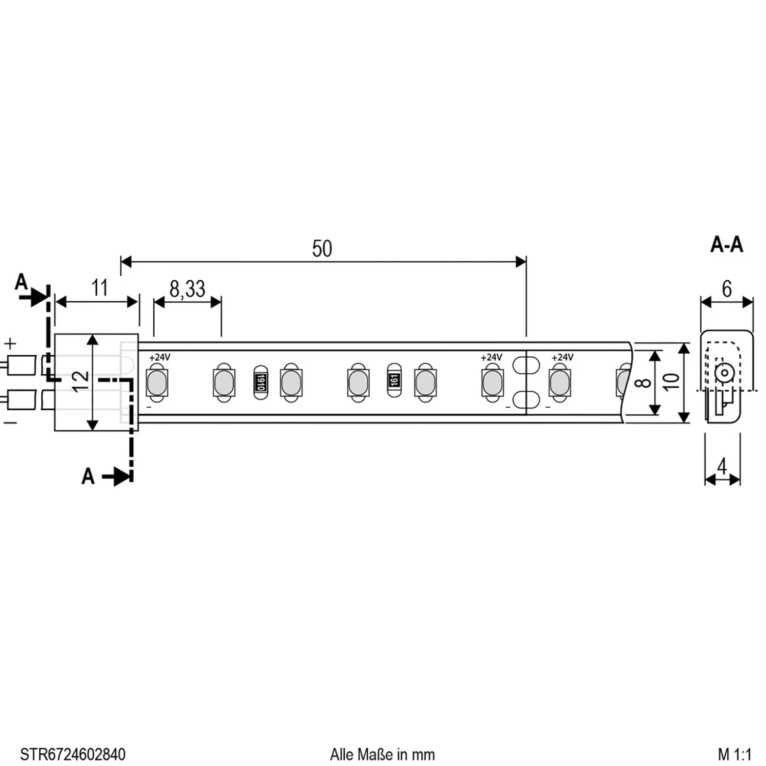 EVN STR6724 Tira LED IP67 5m 48W 4.000K