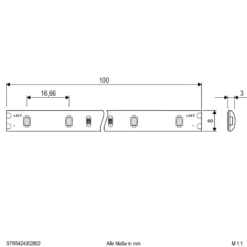 EVN STR5424 Tira LED IP54 5m 24W 3.000K