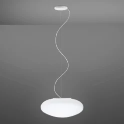 Fabbian Lumi White lámpara colgante vidrio Ø 42 cm