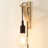 Fix aplique de pared, portalámpara negro