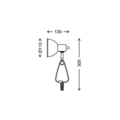Fix lámpara de pinza, pantalla de metal, blanco