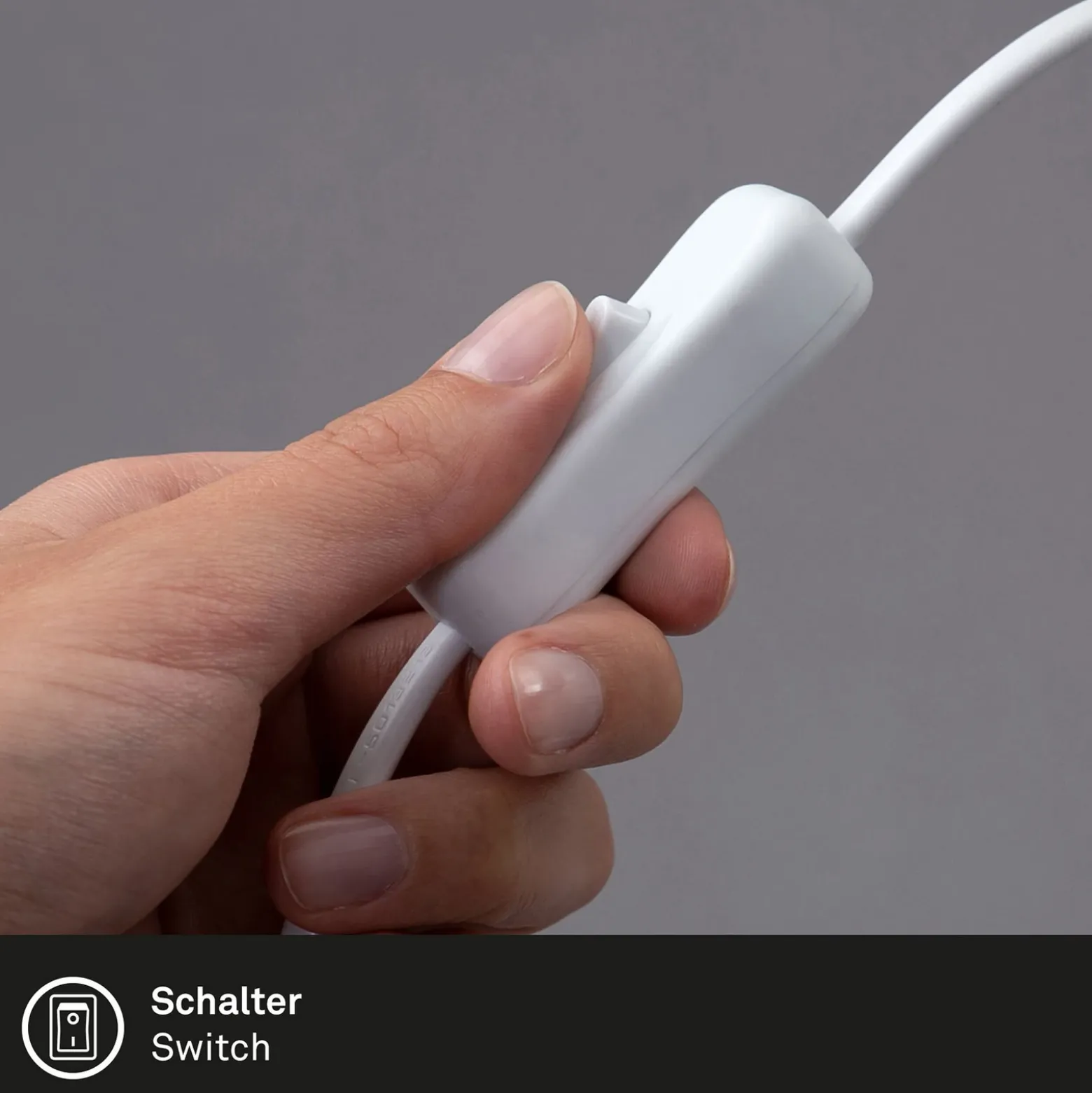 Fix lámpara de pinza, pantalla de metal, blanco