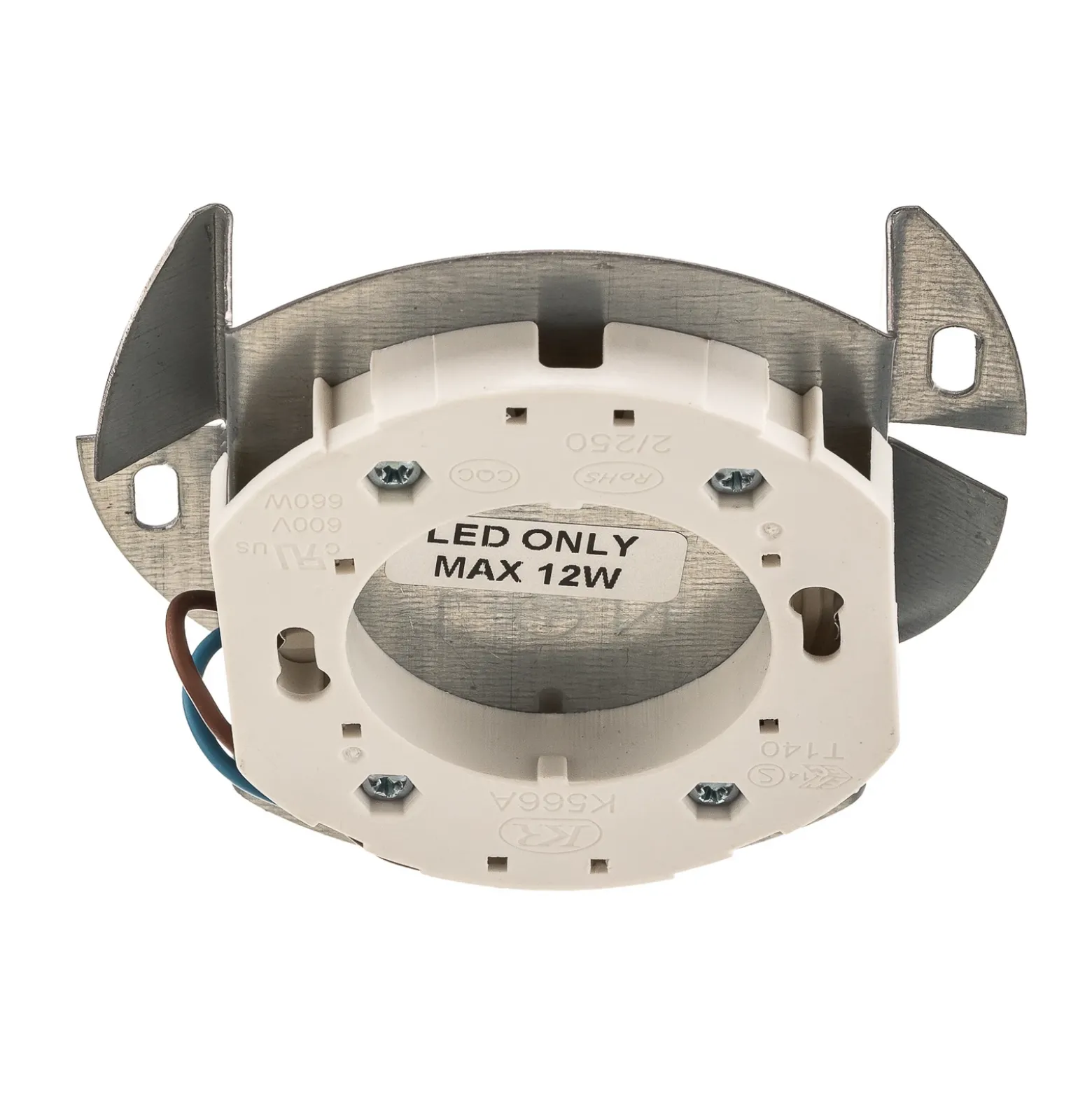 Flea downlight de techo de acero, negro