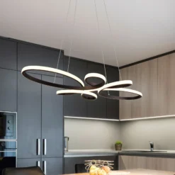 Fly lámpara colgante LED, negro mate, 3.000 K, 83 cm x 45 cm