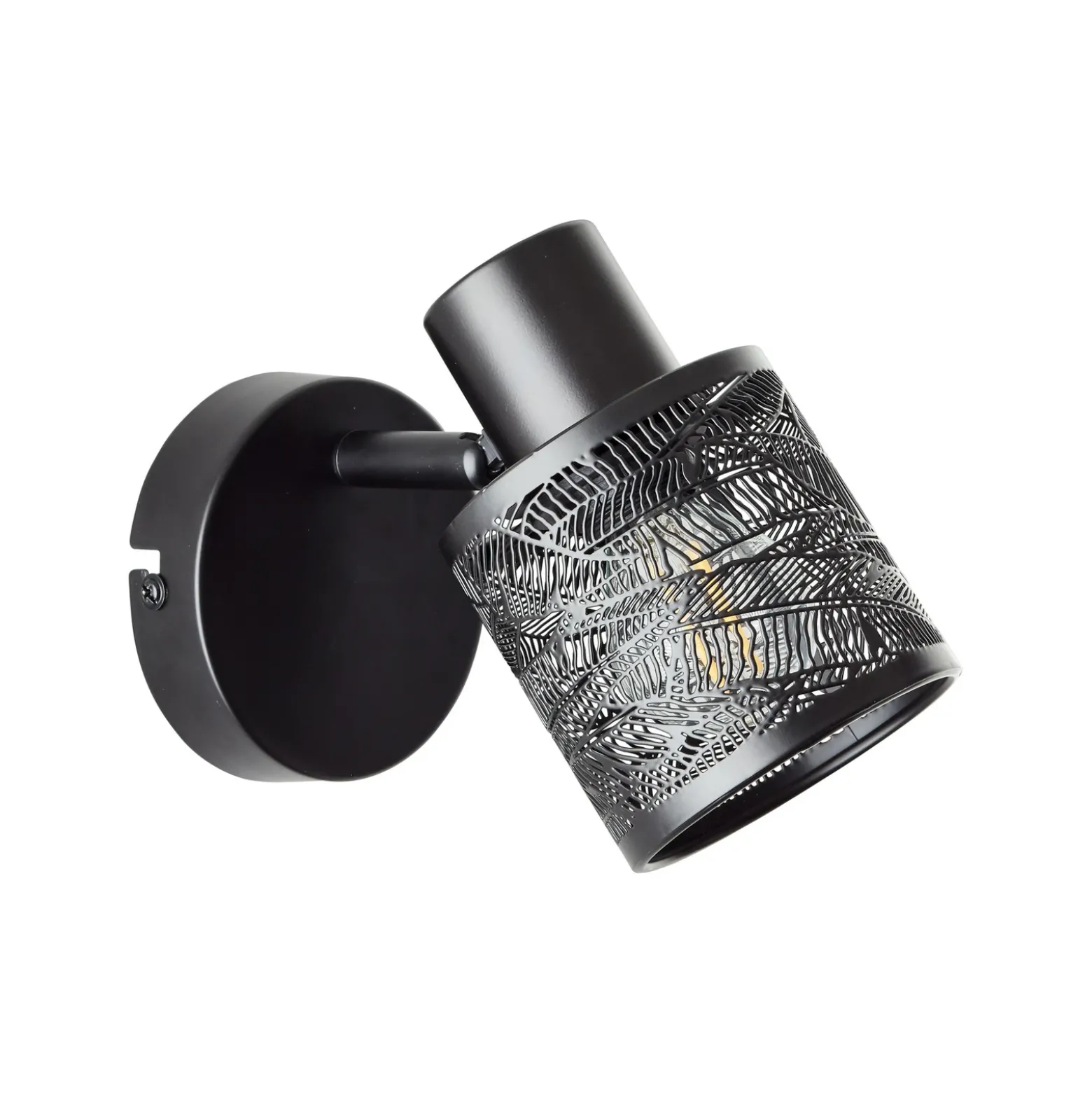 Foco de pared Bano, ancho 13,5 cm, negro mate, metal