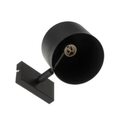 Foco de pared Bot, negro, móvil