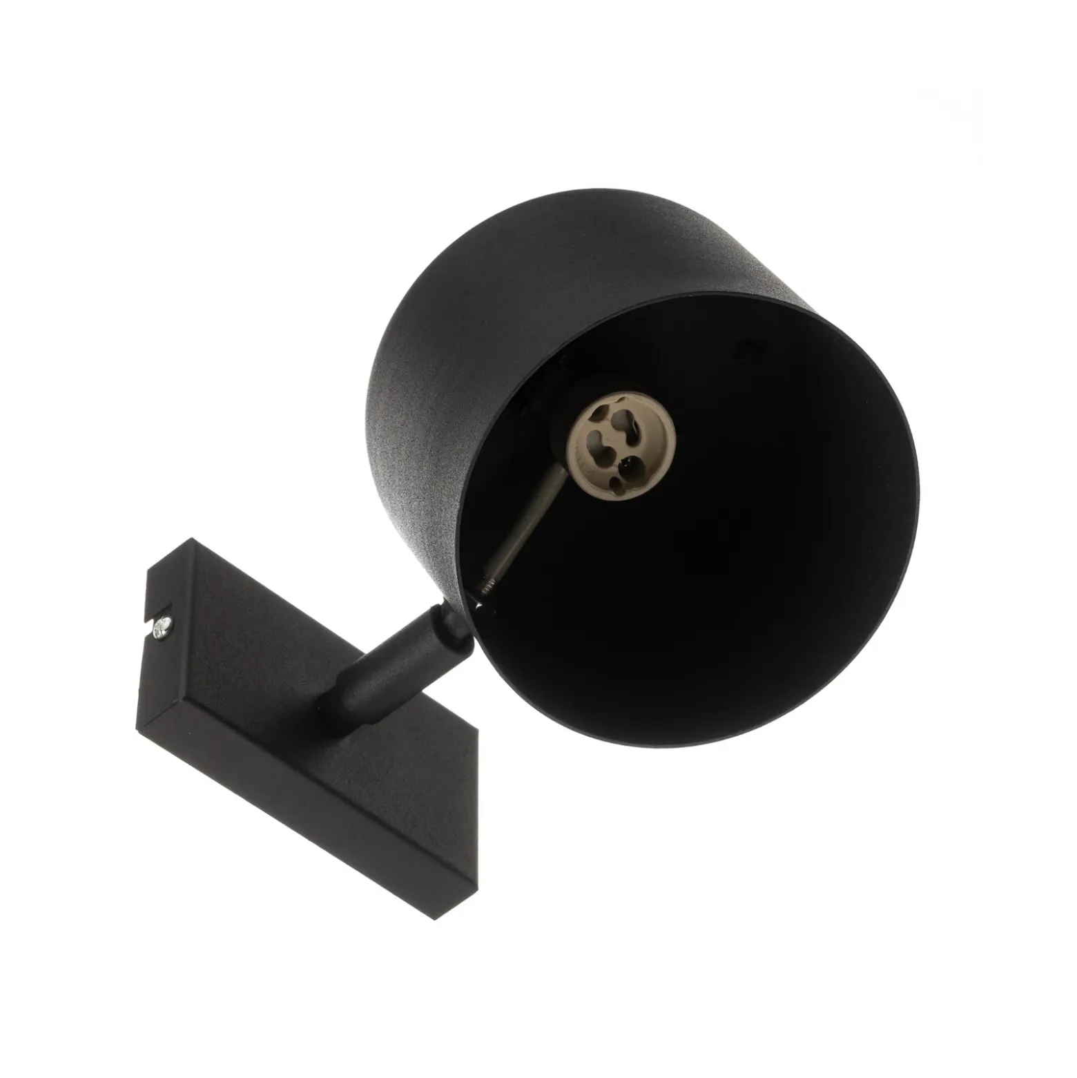 Foco de pared Bot, negro, móvil