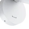Foco de pared CAN TILT, blanco, Ø 10 cm, metal, interruptor, GU10