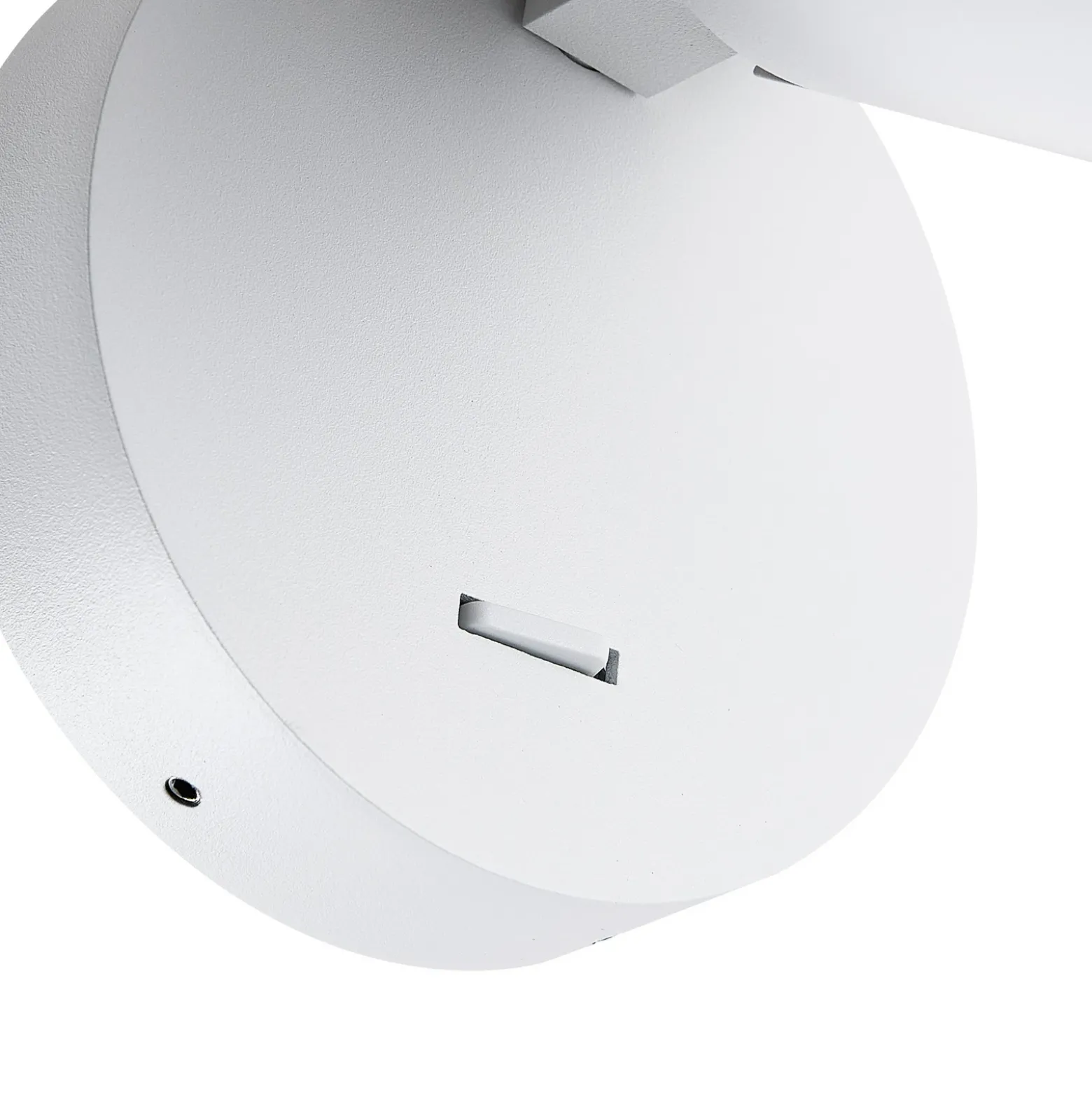 Foco de pared CAN TILT, blanco, Ø 10 cm, metal, interruptor, GU10