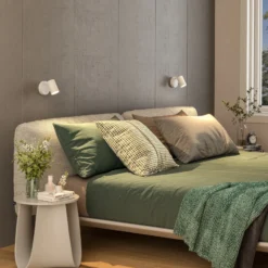 Foco de pared CAN TILT, blanco, Ø 10 cm, metal, interruptor, GU10