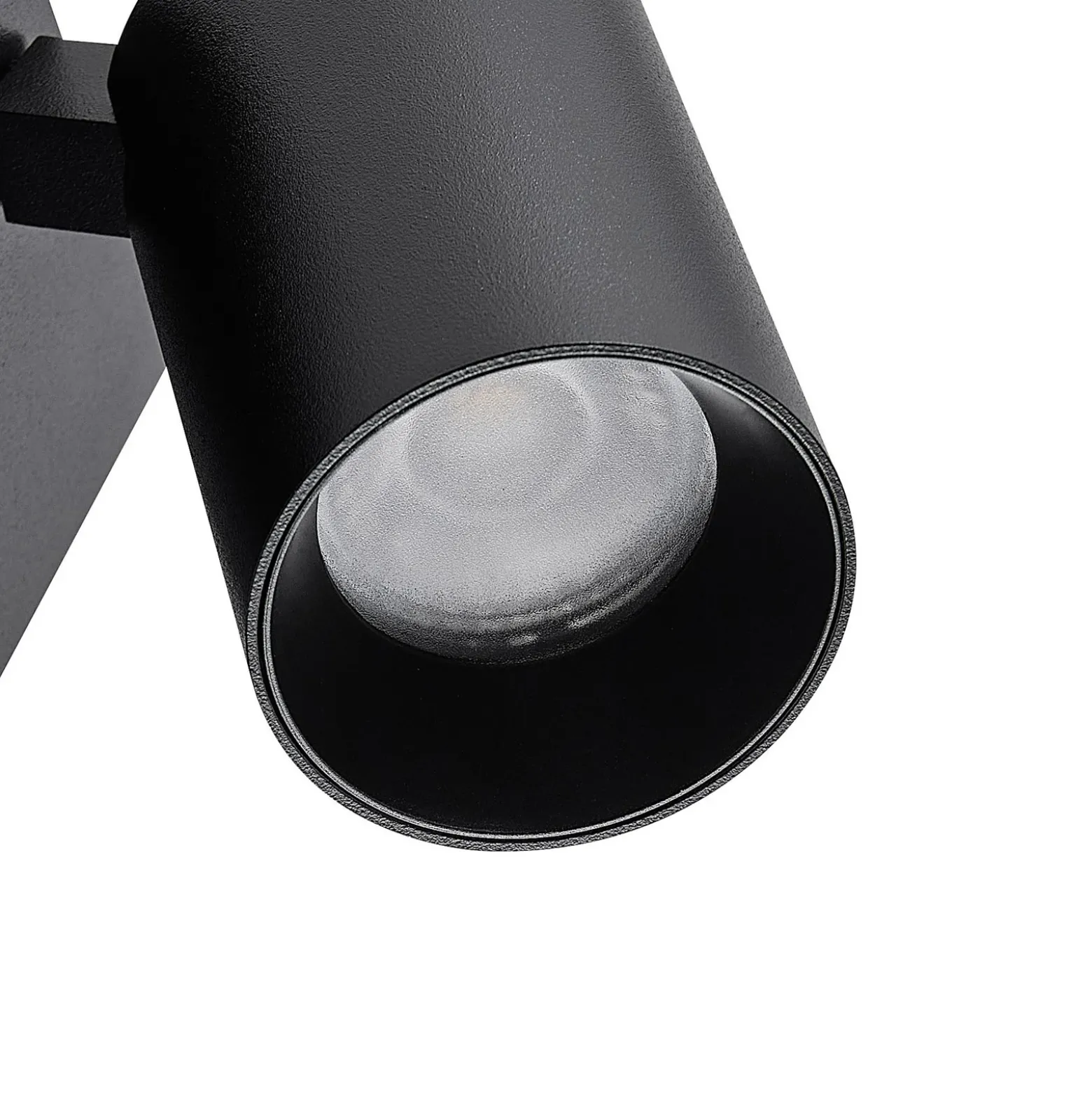 Foco de pared CAN TILT, negro, 10 x 10 cm, metal, interruptor USB