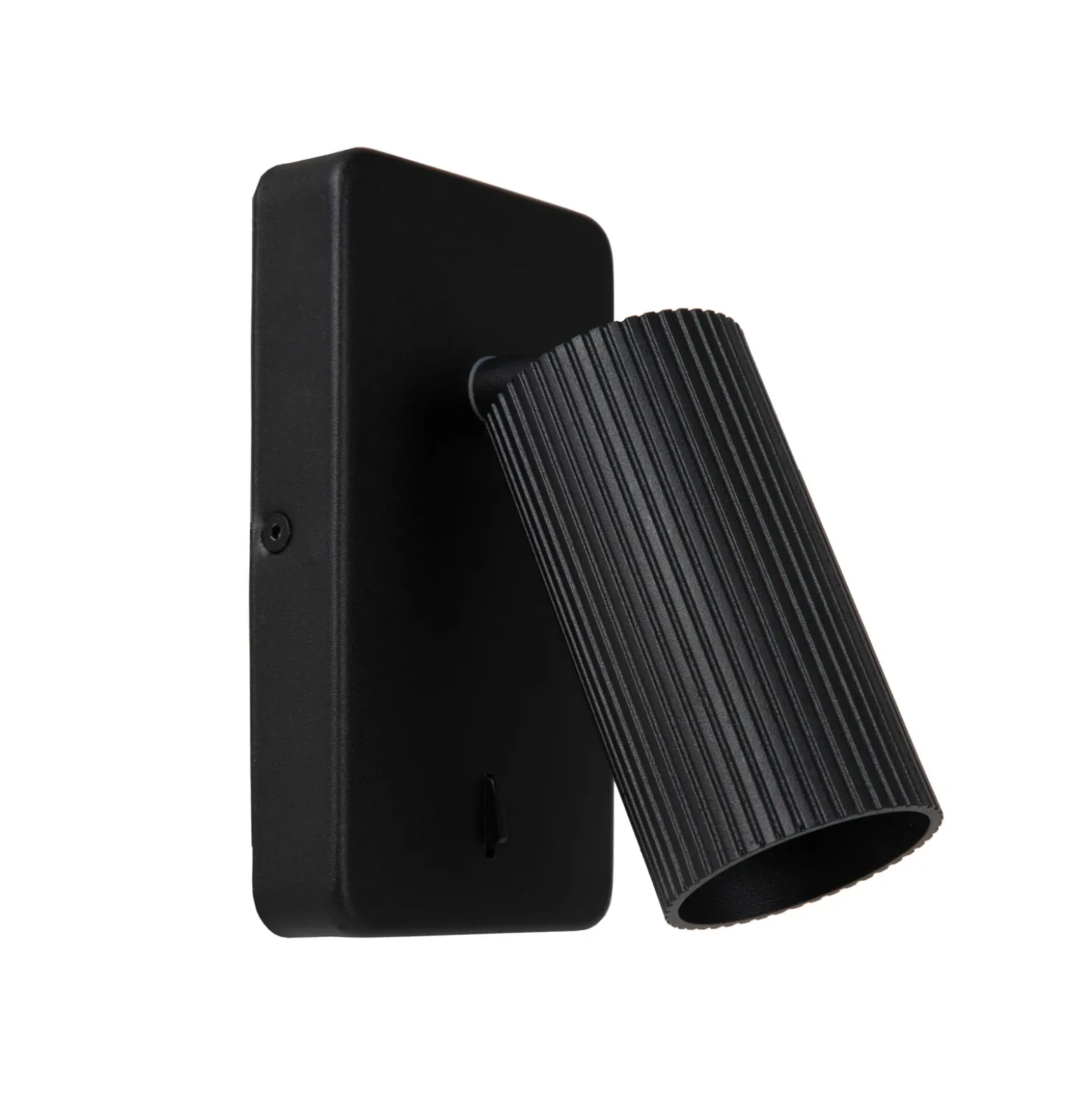 Foco de pared Clubs, 1 luz, negro