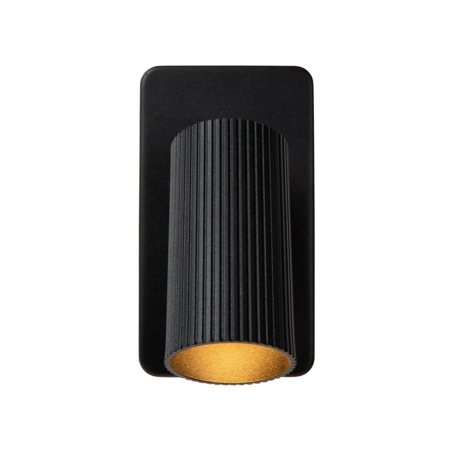 Foco de pared Clubs, 1 luz, negro