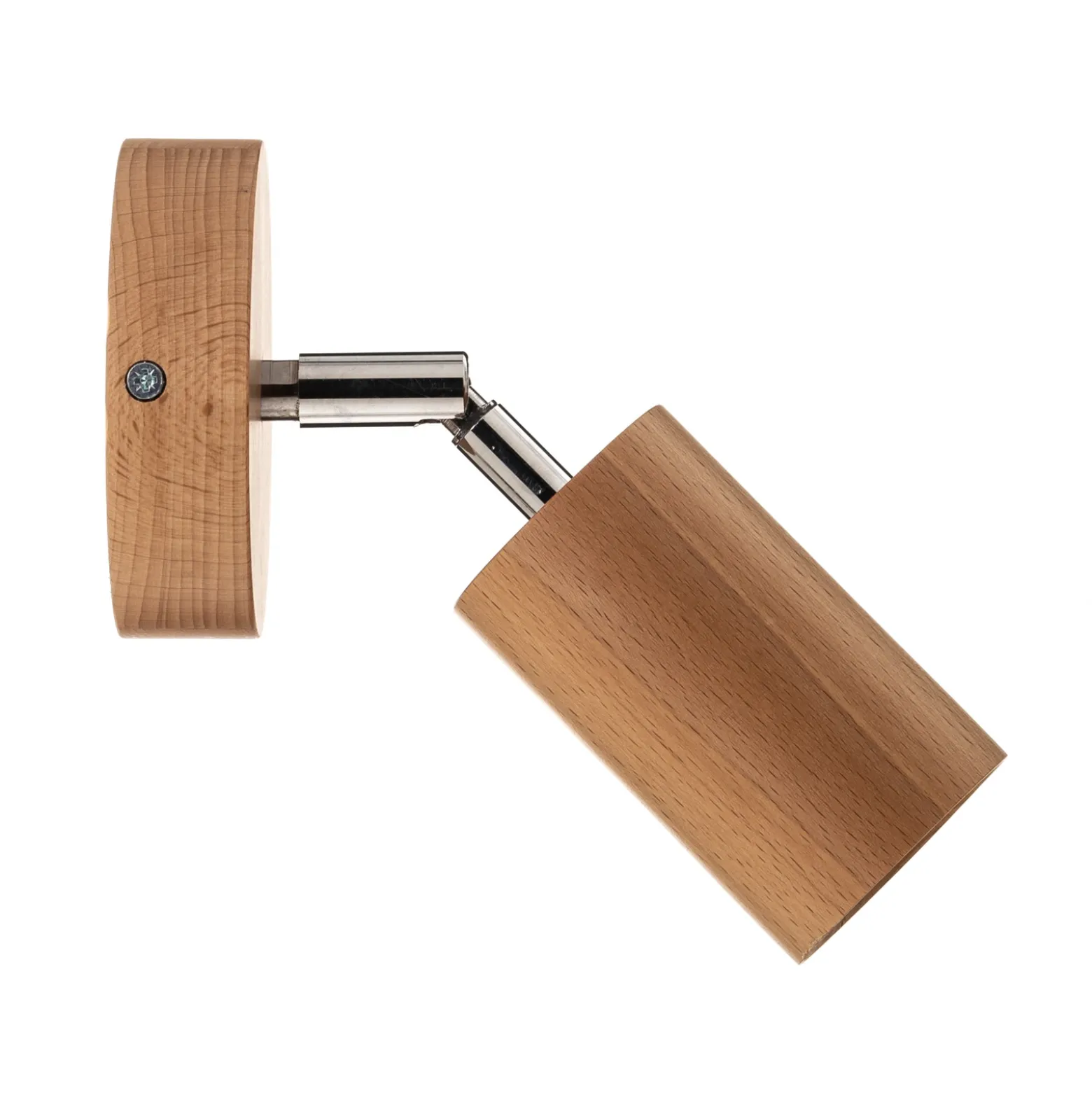 Foco de pared Cre de madera, 1 luz