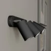 Foco de pared Eye Spot de 3 luces, negro
