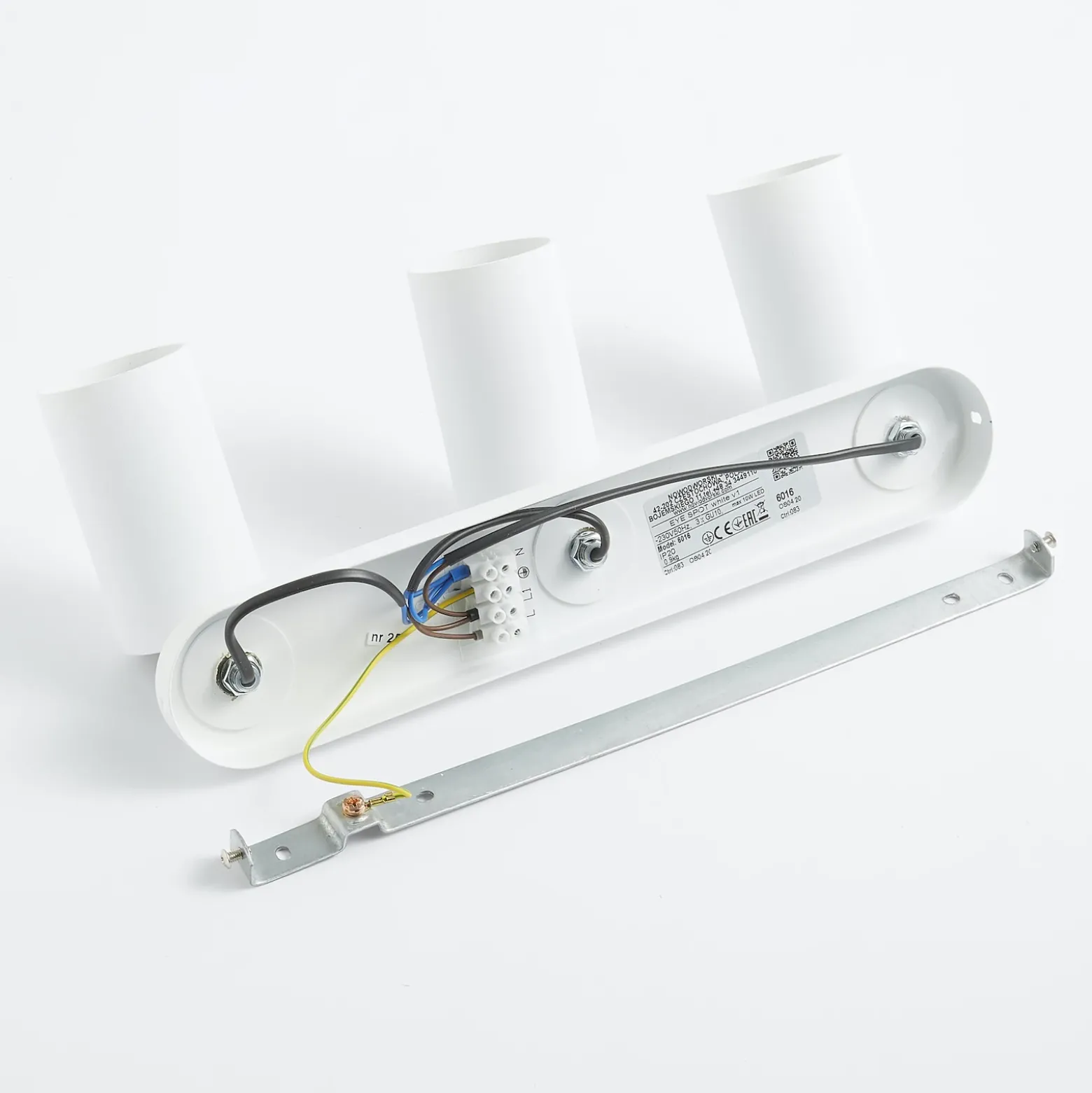 Foco de pared Eye Spot de 3 luces, blanco