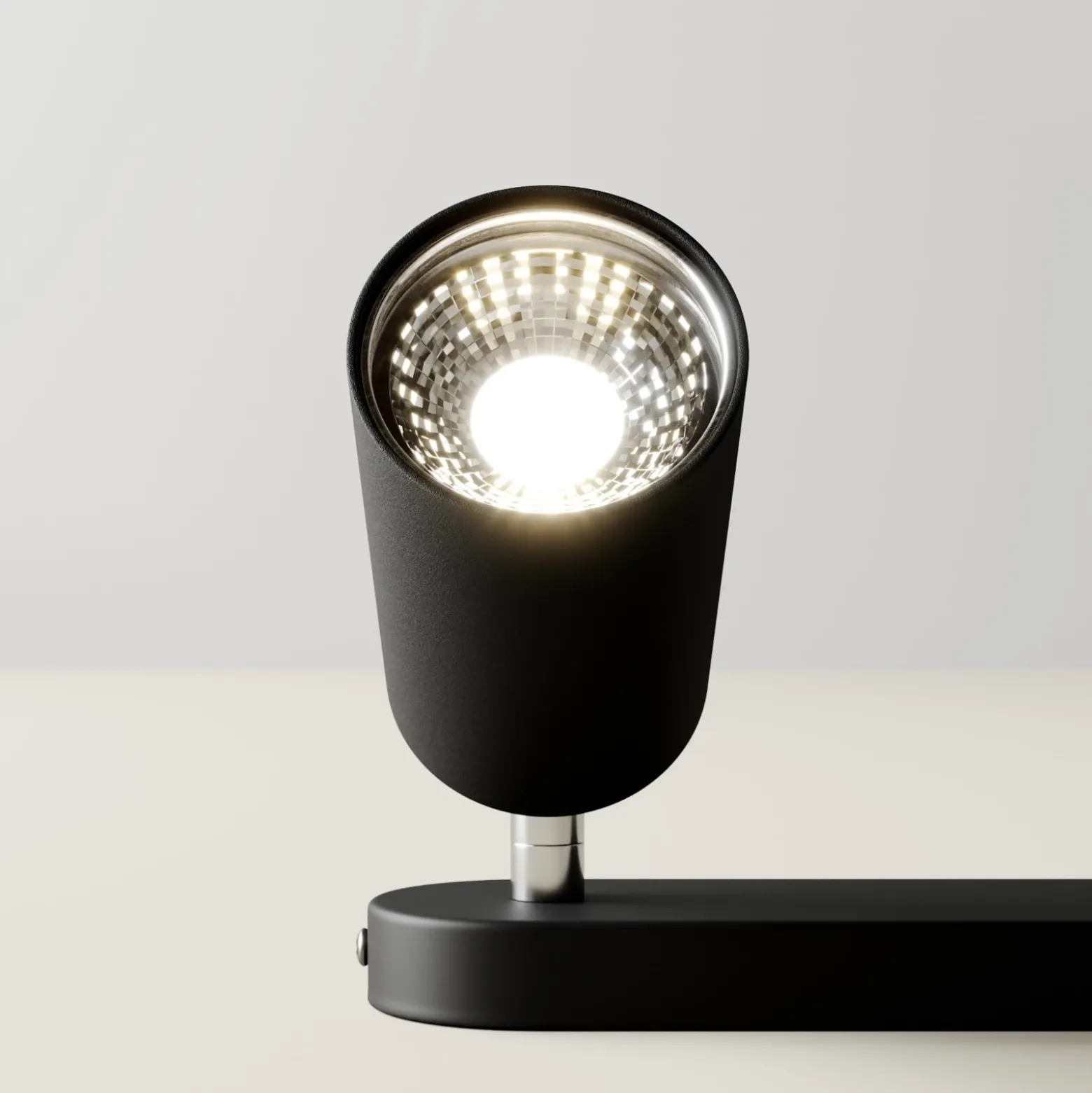 Foco de pared Eye Spot 2 luces, negro