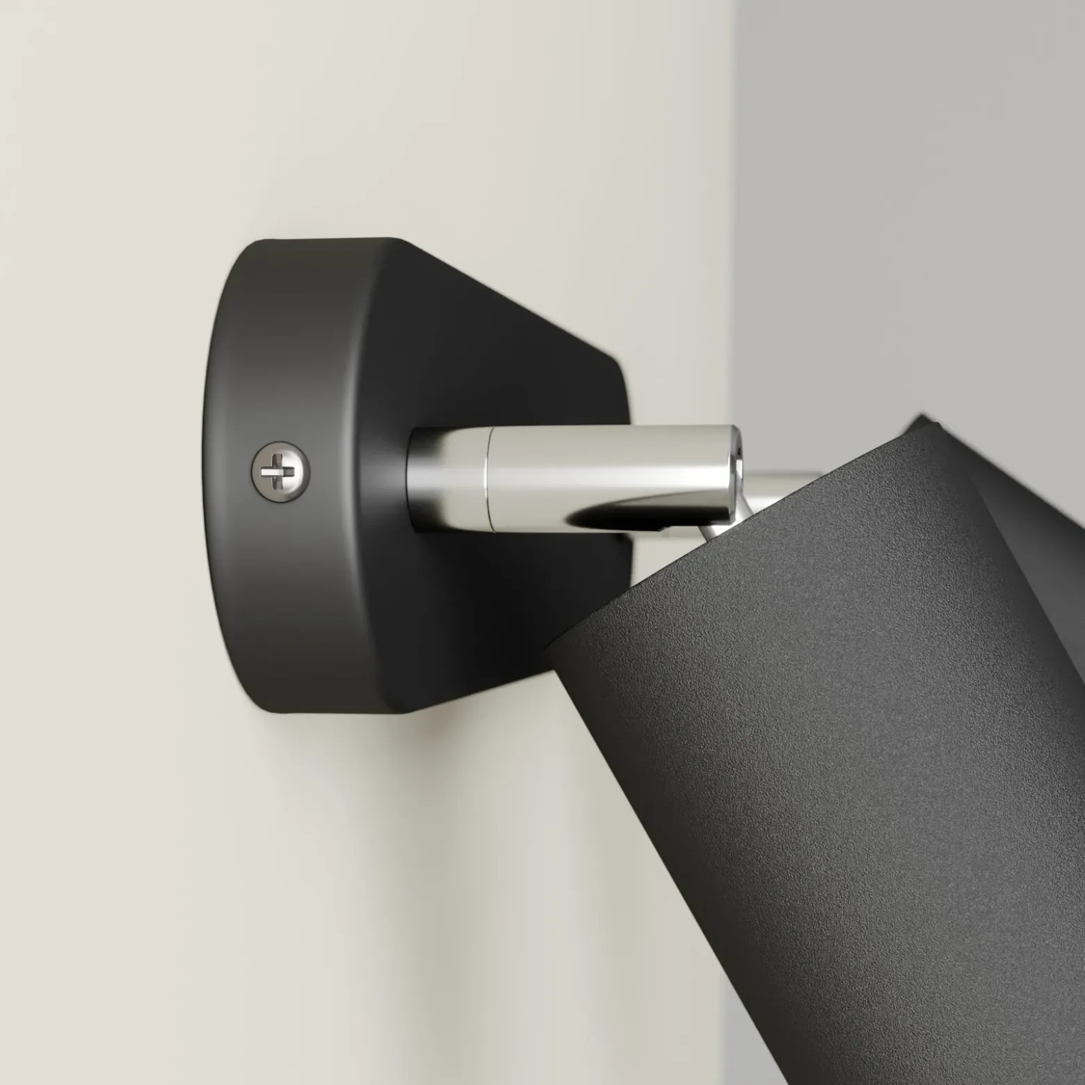 Foco de pared Eye Spot 2 luces, negro