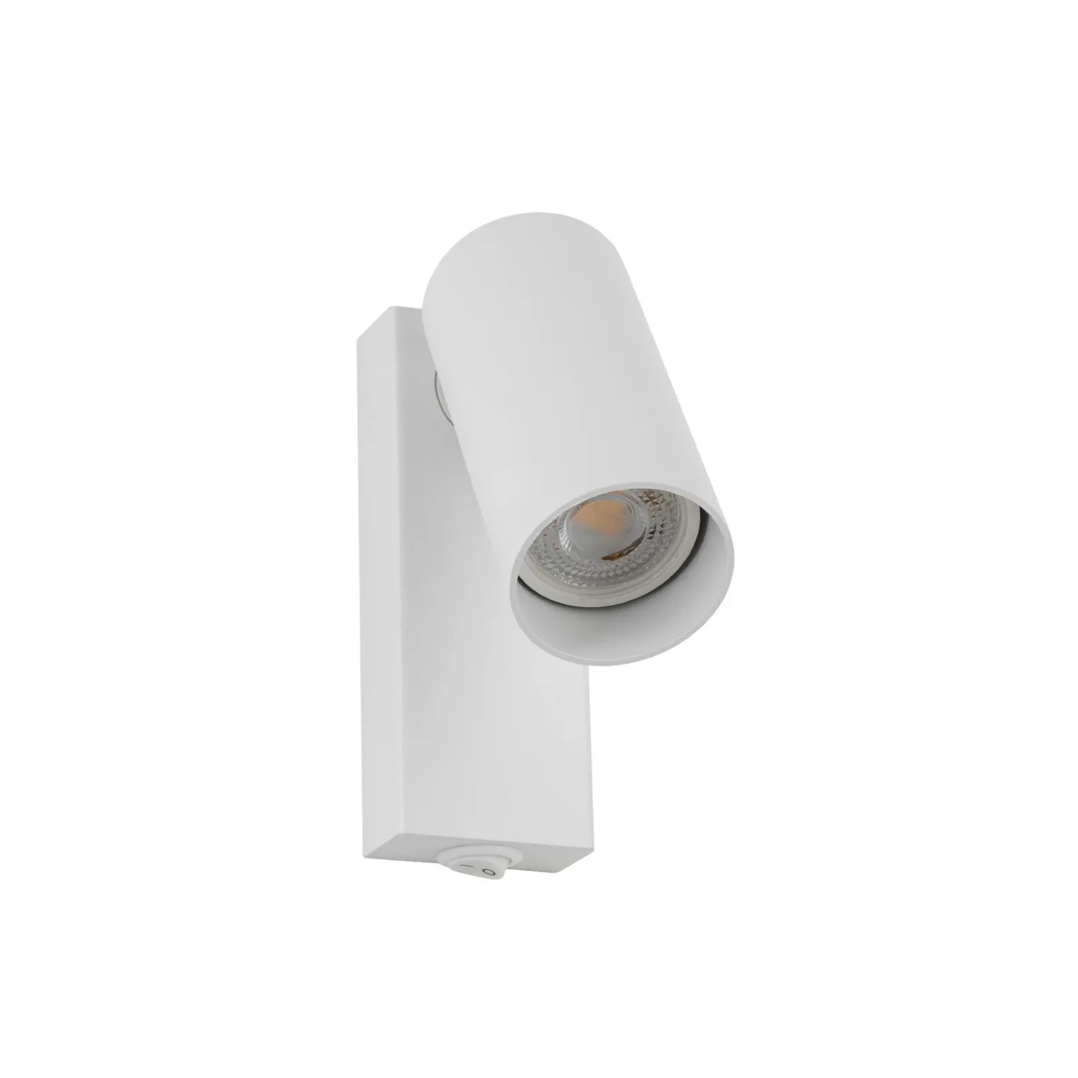 Foco de pared FOURTY, blanco, altura 17 cm, metal, GU10
