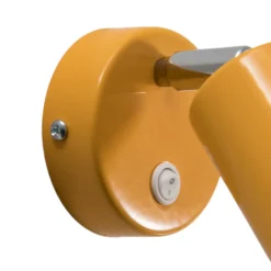 Foco de pared Fun, amarillo, 14 cm de altura, regulable, GU10