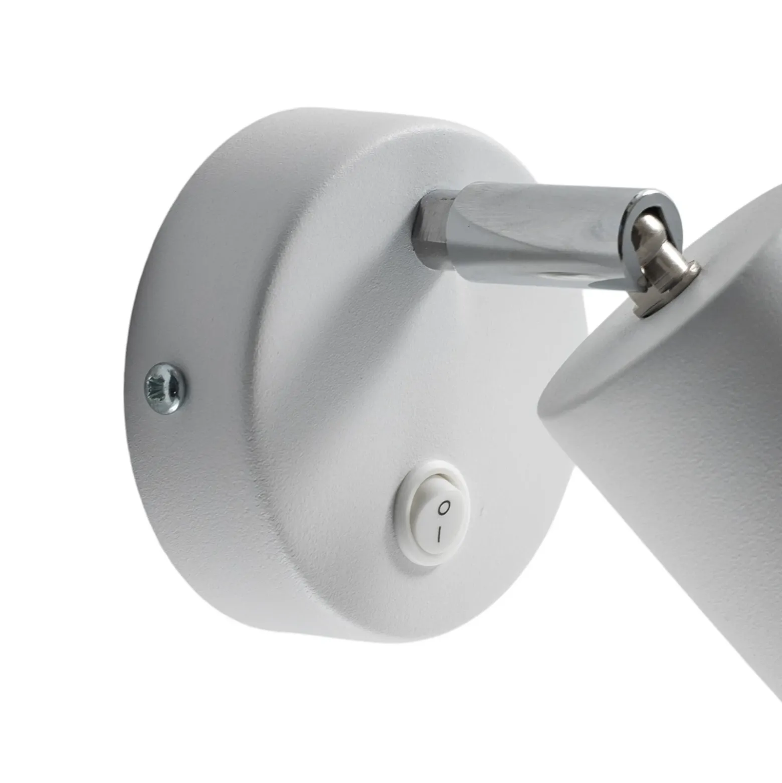 Foco de pared Fun, blanco, 14 cm de altura, regulable, GU10