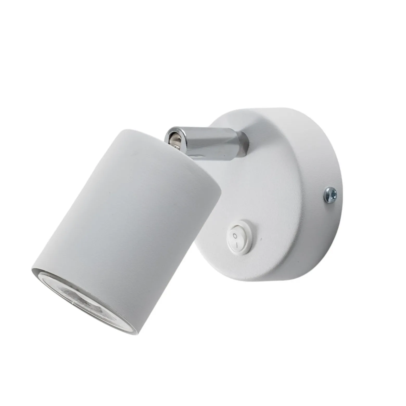 Foco de pared Fun, blanco, 14 cm de altura, regulable, GU10