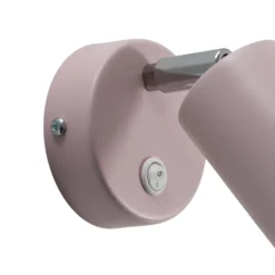 Foco de pared Fun, rosa, 14 cm de altura, regulable, GU10
