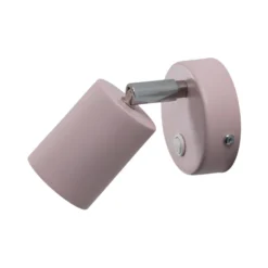 Foco de pared Fun, rosa, 14 cm de altura, regulable, GU10
