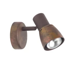 Foco de pared Lava, ancho 8 cm, cobre antiguo, metal